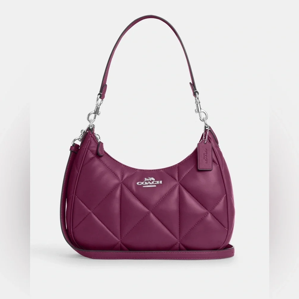 Teri Hobo Bag With Puffy Diamond Quilting - Picture 1 of 6